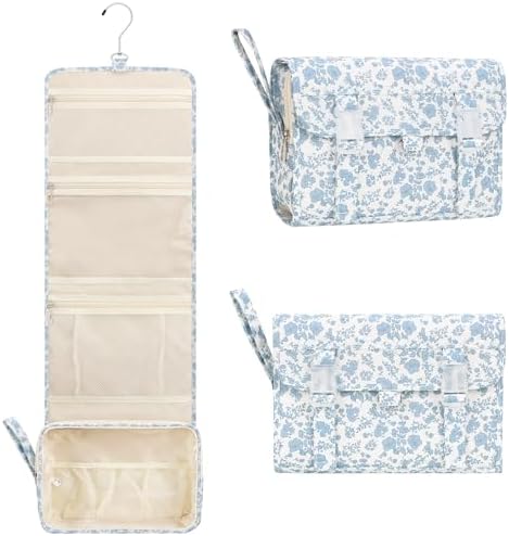 Relavel Travel Toiletry Bag for Men, Large Capacity Travel Kit, Hanging Toiletry Bag for Women