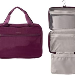 Baggallini Unisex Large Hanging Travel Toiletry Kit - Lightweight 8x11 Inch Makeup Bag for Everyone Travel