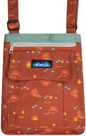 KAVU Keeper Semi Padded Sling Canvas Crossbody Bag + Comfortable Padded Shoulder Strap + Casual Styling + Durable Canvas