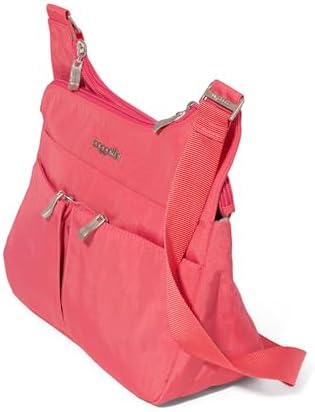 Baggallini Cross Over Crossbody Women Lightweight Water-Resistant Nylon Organized Travel Bag Purse