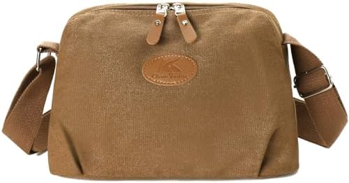 Sunshinejing Lightweight Crossbody Bag for Women | Casual Purses for Daily Travel | Small Canvas Bag with Adjustable Str