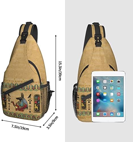 ASYG Egyptian Sling Bag Casual Backpack Crossbody Daypack Casual Use Men Women Multifunctional Style