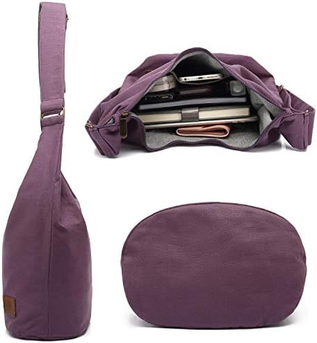 Coton Pose Women's Hippie Crossbody Bag - Top Zip Large Capacity Canvas Sling Bag - Handmade Jacquard Cloth