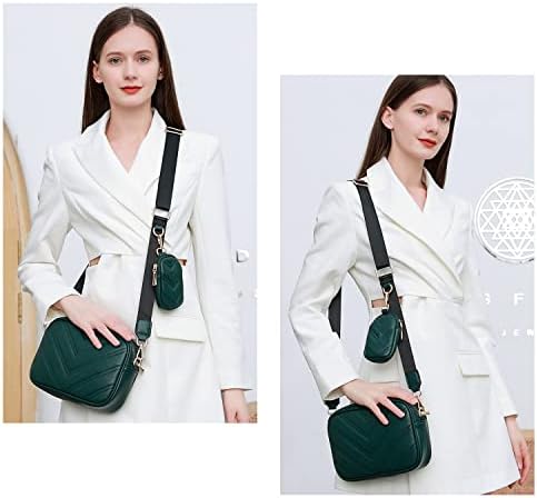 Herald Chevron Quilted Small Crossbody Bag for Women - Camera Side Shoulder Bag, 2 Sizes, Coin Purse Included Herald Che