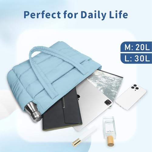 TOPDesign Lightweight Puffy Handbag for Women Travel TOPDesign Quilted Shoulder Bag for Women Work TOPDesign Puffer Tote