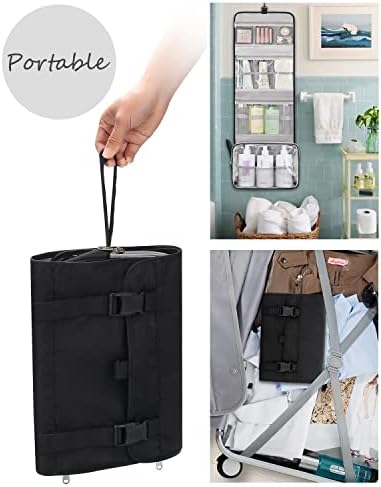 Relavel Travel Toiletry Bag for Men, Large Capacity Travel Kit, Hanging Toiletry Bag for Women