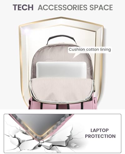 Laptop Backpack Purse for Women Work Travel Black OEKO-TEX STANDARD 100 Laptop Backpack Purse for Women College Black Qu