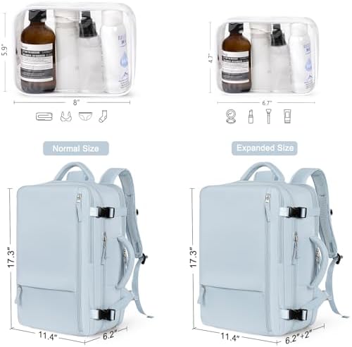 Hanples TSA Flight Approved Large Travel Backpack for Women and Men | Hanples Waterproof Anti-Theft Large Carry On Back