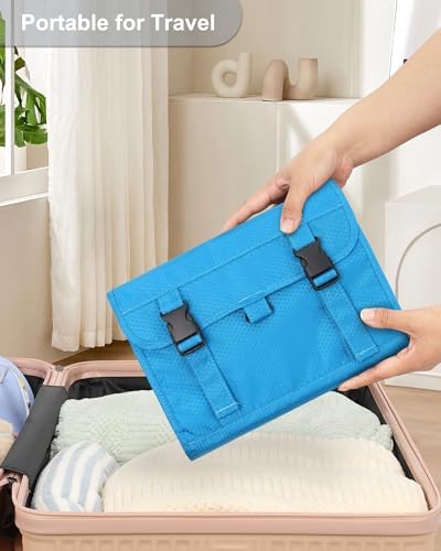 Relavel Travel Toiletry Bag for Men, Large Capacity Travel Kit, Hanging Toiletry Bag for Women