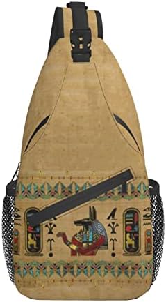 ASYG Egyptian Sling Bag Casual Backpack Crossbody Daypack Casual Use Men Women Multifunctional Style