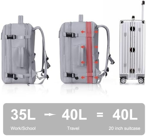 Hanples TSA Flight Approved Large Travel Backpack for Women and Men | Hanples Waterproof Anti-Theft Large Carry On Back