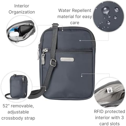 Baggallini Women's Essential Mini Crossbody Bag + Size & Color + Versatile & Stylish + Travel & Daily Use + Fashionable