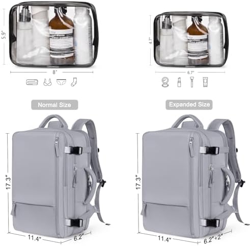 Hanples TSA Flight Approved Large Travel Backpack for Women and Men | Hanples Waterproof Anti-Theft Large Carry On Back