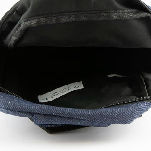 Smart Protection RFID Handbag for Travel | Stylish Denim Sling Bag for Women | Durable Blue Denim Slingshot Handbag