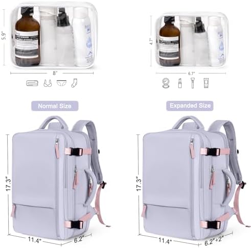 Hanples TSA Flight Approved Large Travel Backpack for Women and Men | Hanples Waterproof Anti-Theft Large Carry On Back