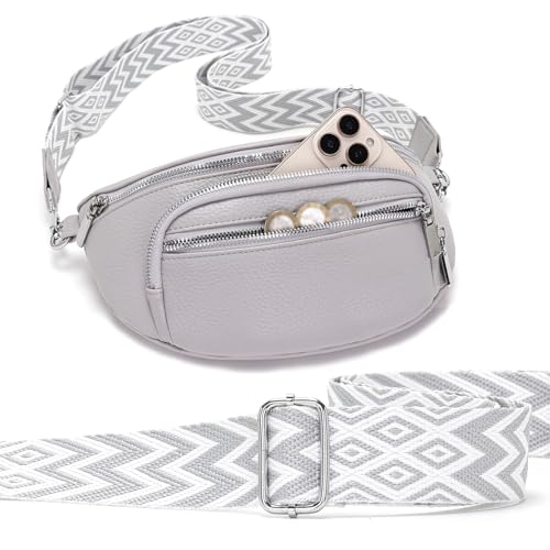 Sasrymnl sac banane femme en cuir vegan amovible et réglable pour women dedicate.Absorbant et chic Sac bandoulière femme