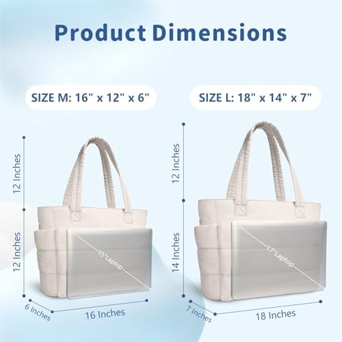 TOPDesign Lightweight Puffy Handbag for Women Travel TOPDesign Quilted Shoulder Bag for Women Work TOPDesign Puffer Tote
