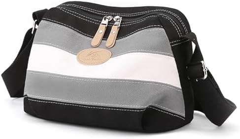 Sunshinejing Lightweight Crossbody Bag for Women | Casual Purses for Daily Travel | Small Canvas Bag with Adjustable Str