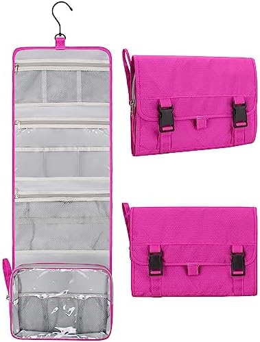 Relavel Travel Toiletry Bag for Men, Large Capacity Travel Kit, Hanging Toiletry Bag for Women