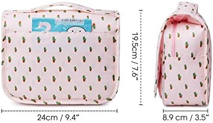 Narwey Beige Small Hanging Travel Toiletry Bag for Women Travel Bag Specifications: Makeup Bag Organizer, Cosmetics Bag - Image 55