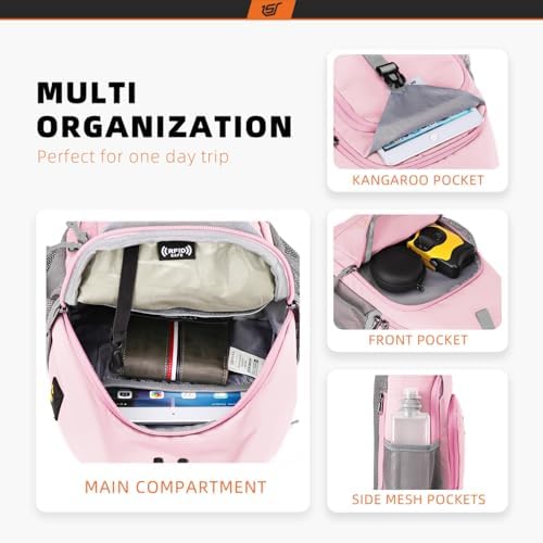 SKYSPER Anti-RFID Crossbody Sling Backpack for Women Men(Army Green) SKYSPER Travel Hiking Crossbody Bag for Women Men