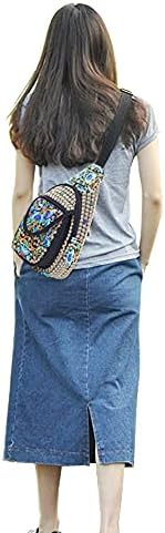 SILKAREA Embroidered Boho Small Sling Bag for Women Travel (Blue) SILKAREA Embroidered Boho Small Sling Bag for Women Ch