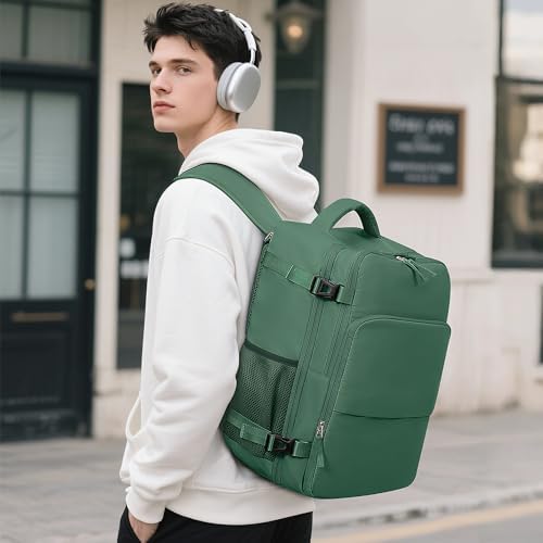 Women's Flight Approved Travel Backpack with USB Charging, Lightweight & Waterproof, Ideal for College, Work and Travel