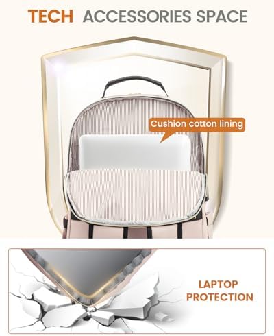 Laptop Backpack Purse for Women Work Travel Black OEKO-TEX STANDARD 100 Laptop Backpack Purse for Women College Black Qu