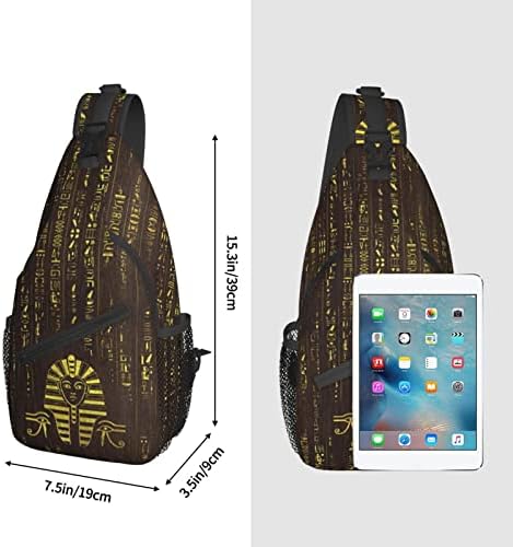 ASYG Egyptian Sling Bag Casual Backpack Crossbody Daypack Casual Use Men Women Multifunctional Style