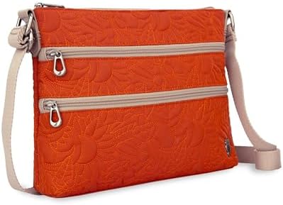 Sakroots Eco Twill Crossbody Purse for Everyday Use and Travel - Zipper Closure & Adjustable Strap