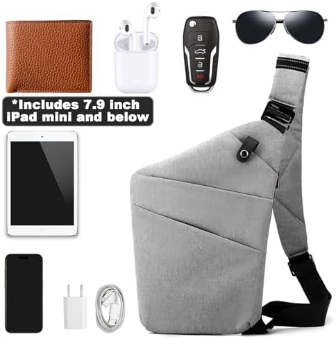 BIRDDIE Anti-Theft Travel Bag - Large Capacity Chest Sling Bag for Travel and Sports | BIRDDIE Anti-Theft Travel Bag -