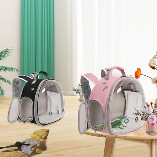 Bearded Dragon Travel Backpack with Harness and Leash Set Airline Approved Bearded Dragon Lizard Backpack Travel Carrier