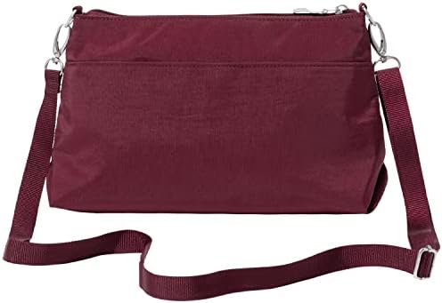 Baggallini Original RFID Protected Lightweight Nylon Zippered Travel Purse for Women ClimatePartner Certified