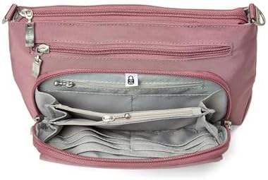 Baggallini Original RFID Protected Lightweight Nylon Zippered Travel Purse for Women ClimatePartner Certified