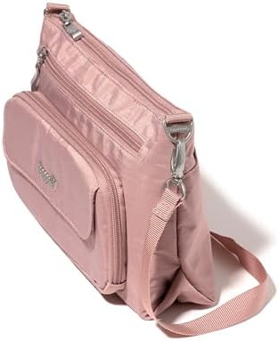 Baggallini Original RFID Protected Lightweight Nylon Zippered Travel Purse for Women ClimatePartner Certified