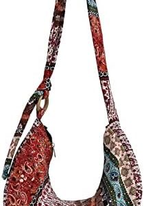 KARRESLY Women's Ethnic Style Sling Crossbody Bag with Adjustable Strap