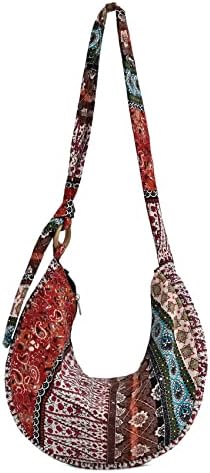 KARRESLY Women's Ethnic Style Sling Crossbody Bag with Adjustable Strap