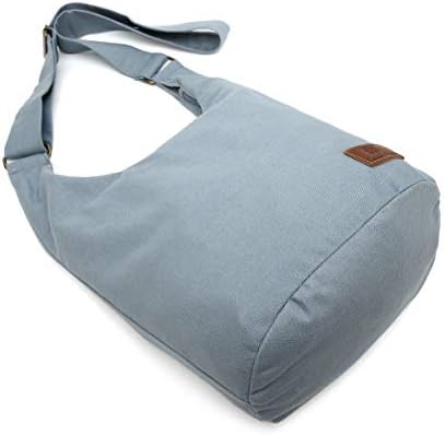 Coton Pose Women's Hippie Crossbody Bag - Top Zip Large Capacity Canvas Sling Bag - Handmade Jacquard Cloth