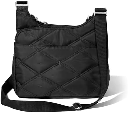 Baggallini Cross Over Crossbody Women Lightweight Water-Resistant Nylon Organized Travel Bag Purse