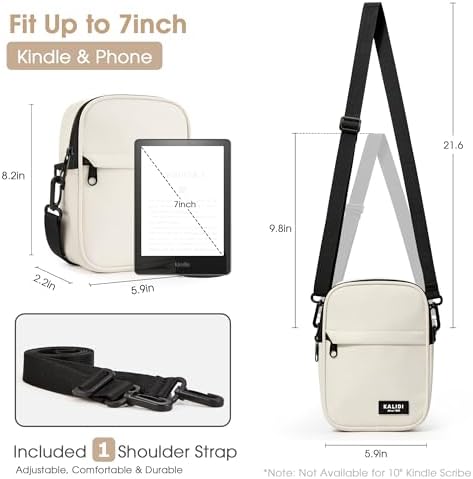 KALIDI Multi Position Crossbody Sling Bag for Women Men with Adjustable Strap
