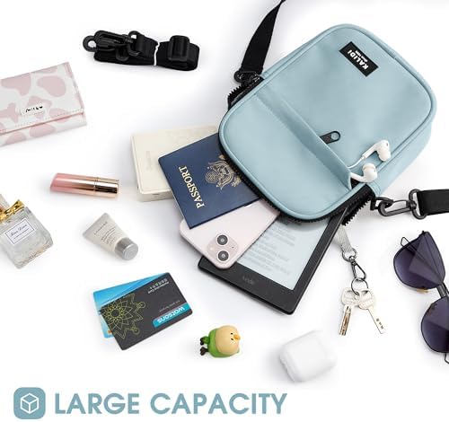 KALIDI Multi Position Crossbody Sling Bag for Women Men with Adjustable Strap