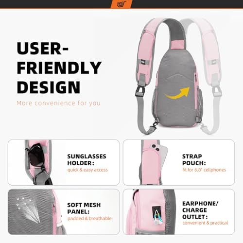 SKYSPER Anti-RFID Crossbody Sling Backpack for Women Men(Army Green) SKYSPER Travel Hiking Crossbody Bag for Women Men