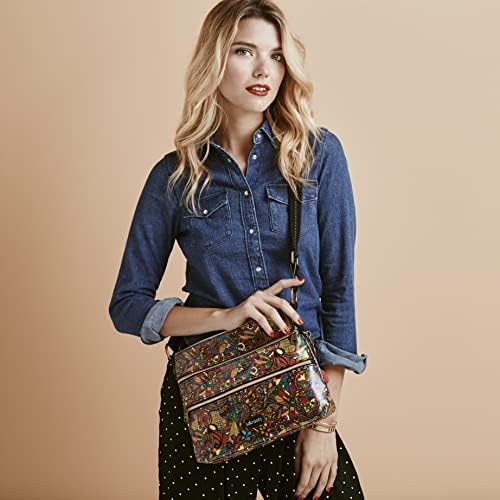 Sakroots Eco Twill Crossbody Purse - Eco Friendly Material For Everyday & Travel - Zipper Closure & Adjustable Strap