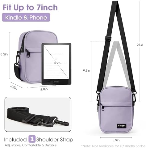 KALIDI Multi Position Crossbody Sling Bag for Women Men with Adjustable Strap