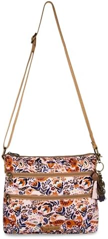 Sakroots Eco Twill Crossbody Purse for Everyday Use and Travel - Zipper Closure & Adjustable Strap