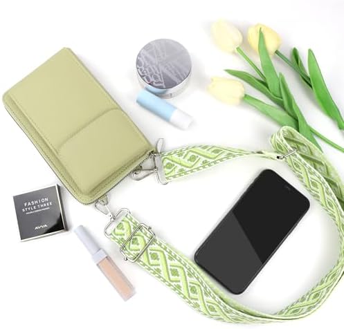 Women's Small PU Leather Crossbody Bag for Phone, 7 Inches | DBPBToU Women's PU Leather Crossbody Phone Purse, 7 Inches