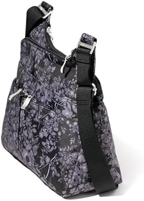 Baggallini Cross Over Crossbody Women Lightweight Water-Resistant Nylon Organized Travel Bag Purse