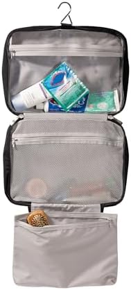 Baggallini Unisex Large Hanging Travel Toiletry Kit - Lightweight 8x11 Inch Makeup Bag for Everyone Travel