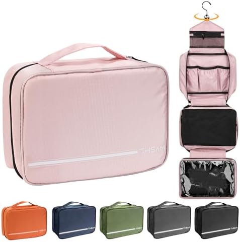 Travel Toiletry Bag for Women Men - Portable Large Hanging Organizer Sell Point: Makeup Bag for Cosmetic, Shampoo, Condi