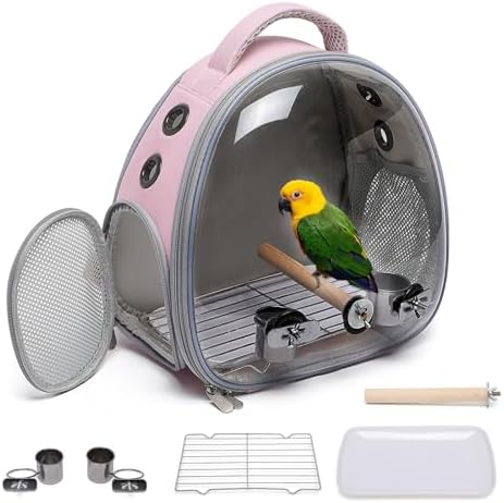Portable travel pet backpack carrier (Accessories+Black)
Portable travel pet carrier for hamster bag guinea pig bird s - Image 27